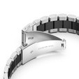 Браслет Stainless для  Samsung Galaxy Watch 4 / 4 Classic - Silver/Black