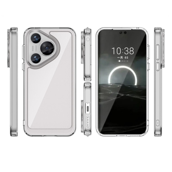 Чoхол до Huawei Pura 70, Fusion Hybrid, прозорий