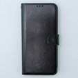 Откидной чехол для Motorola Moto G54 5G, Crazy Horse Wallet, чёрный