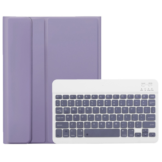 Чехол + клавиатура Samsung Galaxy Tab S9, Leather Pen Slot, фиолетовый