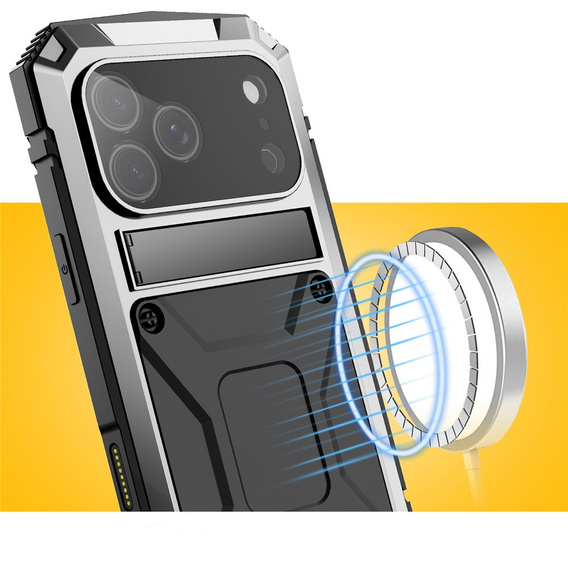 Чохол R-JUST з підставкою та вбудованим склом для iPhone 17 Pro