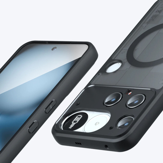 Чехол для Nothing Phone 3 5G, для MagSafe, ERBORD Matt Case, чёрный