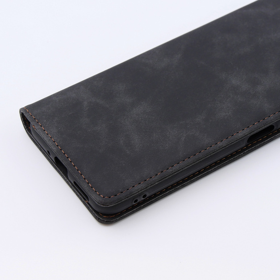 Чохол для Xiaomi Redmi Note 12 5G / Poco X5 5G, ERBORD Vintage, гаманець з клапаном, чорний
