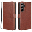 Откидной чехол для Samsung Galaxy S23 FE, Crazy Horse Wallet, коричневый