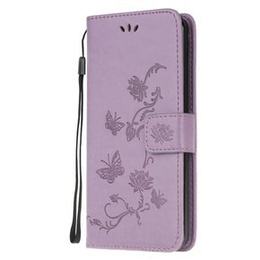 Чохол-книжка для Samsung Galaxy M21, Butterfly Flower, фіолетовий