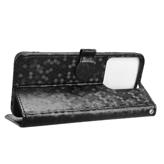 Флип-кейс для Motorola Moto G86 5G, Wallet Rhombus, чёрный
