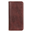 Чехол до Samsung Galaxy S25 Ultra, Wallet Litchi Leather, коричневый