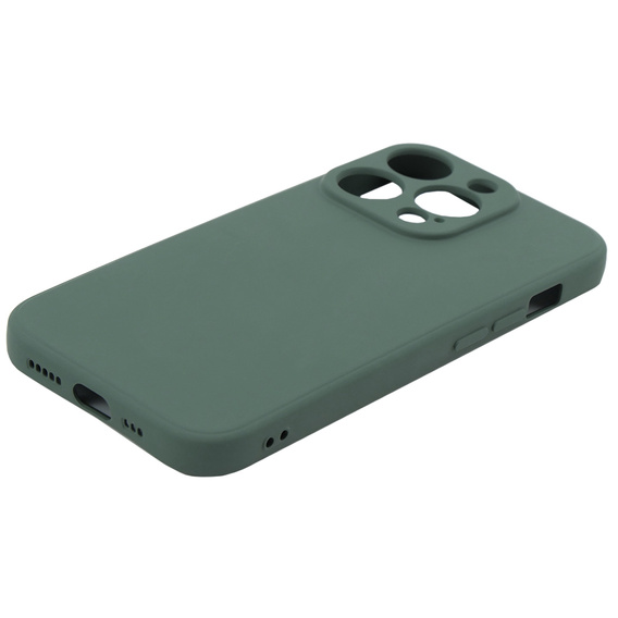 Чехол до iPhone 15 Pro Max, Silicone Lite, тёмно-зелёный