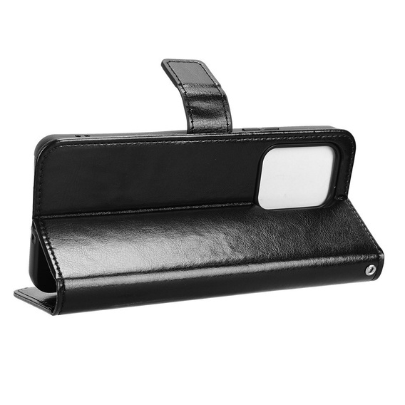 Откидной чехол для Oppo Reno 13F / Oppo Reno 13FS, Crazy Horse Wallet, чёрный