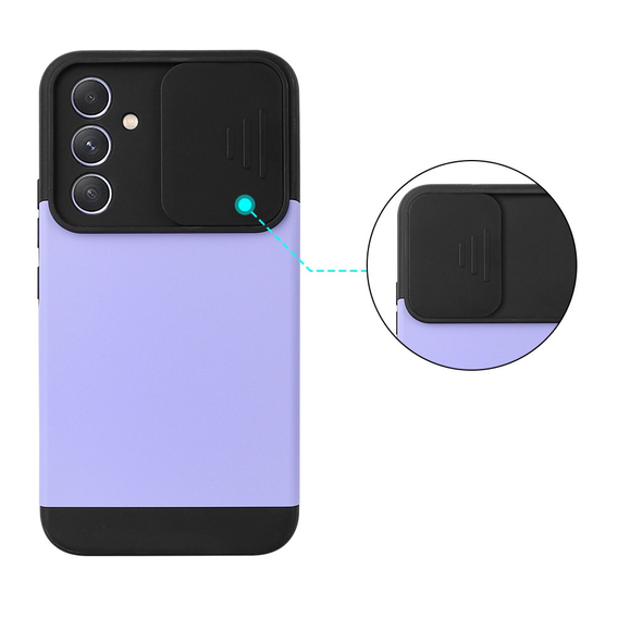Чехол до Samsung Galaxy A54 5G, Slide Camera, чёрный