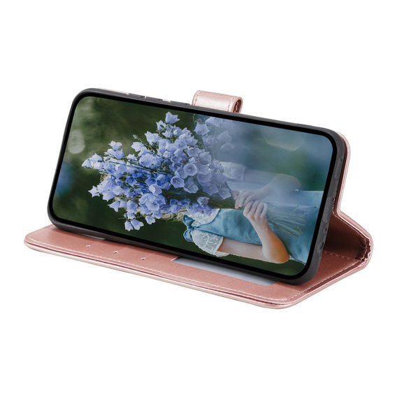 Чохол-книжка для Motorola Moto G73 5G, Mandala Flower, рожевий rose gold