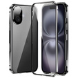 Чехол для iPhone 16, Magnetic Dual Glass, чёрный