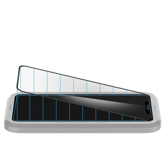 Загартоване скло із рамкою для монтажа SPIGEN Alm Glas FC iPhone 11 / iPhone XR