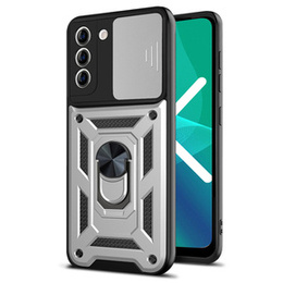 Чохол NOX Camera Slide Samsung Galaxy S23 Plus, CamShield Slide, срібло