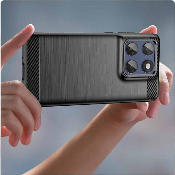 Чoхол до Motorola Edge 60 / 60 Fusion, Carbon, чорний