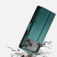 ERBORD Glossy Litchi - чехол-кошелек с клапаном для iPhone 17 Pro Max