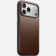 Чехол Nomad для iPhone 17 Pro Max, современный кожаный чехол, коричневый
