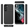 Чехол до Samsung Galaxy S23, Sliding Card Holder, чёрный
