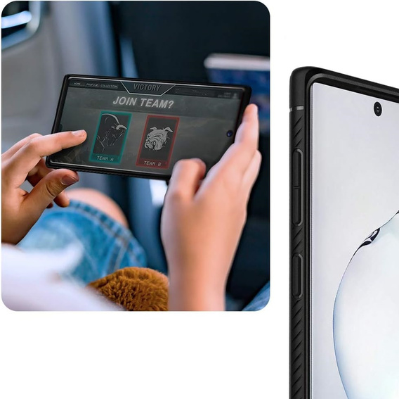 Чехол Spigen до Samsung Galaxy Note 10+ Plus, Rugged Armor, чёрный