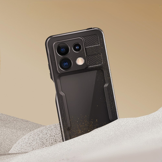 IP68 водонепроникний чохол для Xiaomi Redmi Note 13 Pro 5G, Redpepper, чорний