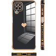 Чехол до Samsung Galaxy A12 / M12 / A12 2021, Electro heart, чёрный