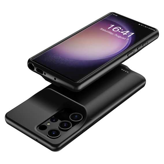 Чехол с батареей 4800mAh до Samsung Galaxy S23 Ultra, Black