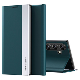 Чохол-книжка для Samsung Galaxy S24 FE, Side Magnetic, зелений