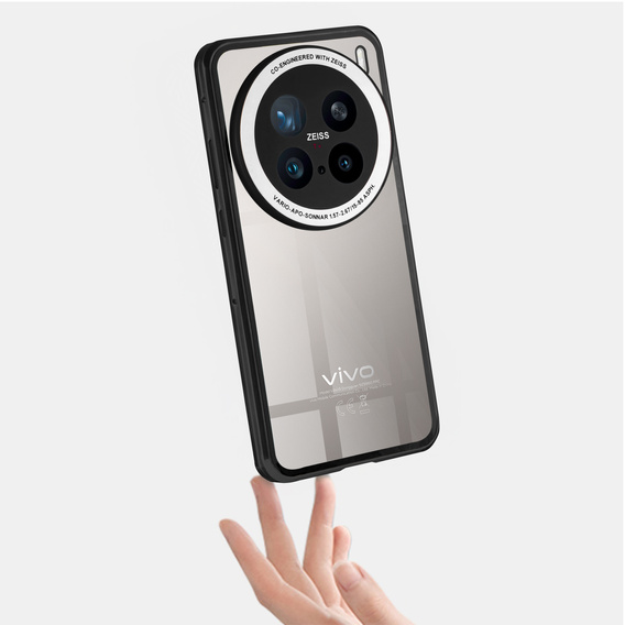 Чохол для Vivo X200 Pro 5G, Magnetic Dual Glass, чорний