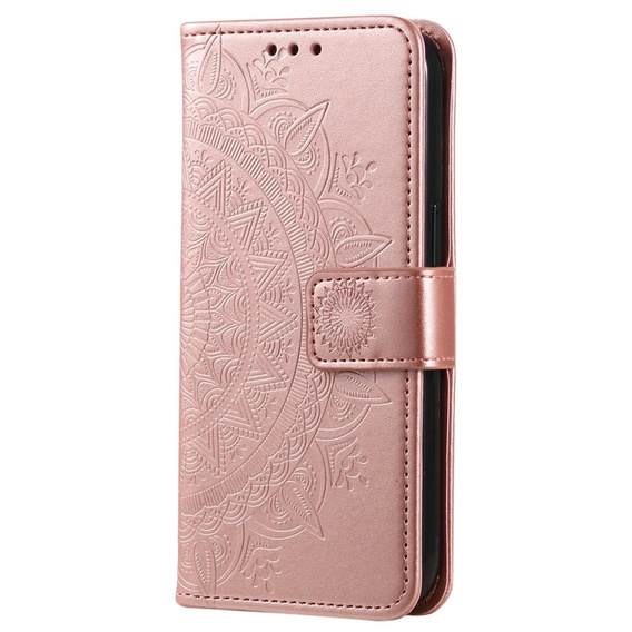 Откидной чехол для Samsung Galaxy A14 4G/5G, Mandala, розовый rose gold