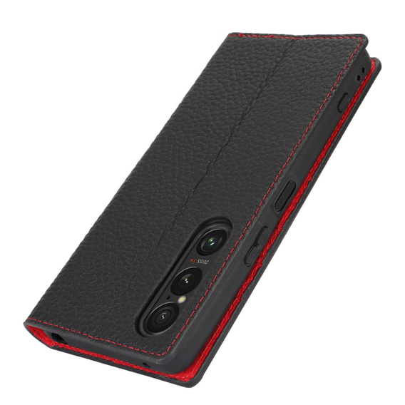 Кожаный чехол для Sony Xperia 1 VI, ERBORD Grain Leather, чёрный