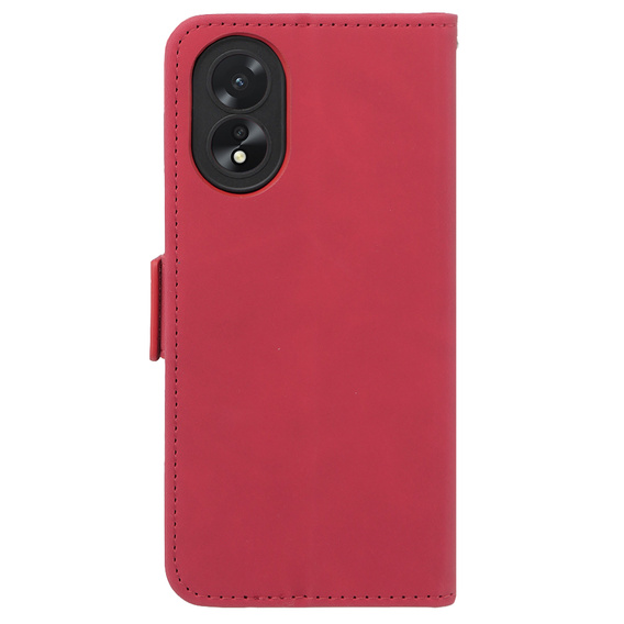 Откидной чехол для Oppo A58 4G, Card Slot, красный