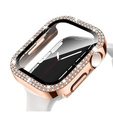 2в1 чехол и защитное стекло для часов Apple Watch 4/5/6/SE 44mm, Pink 