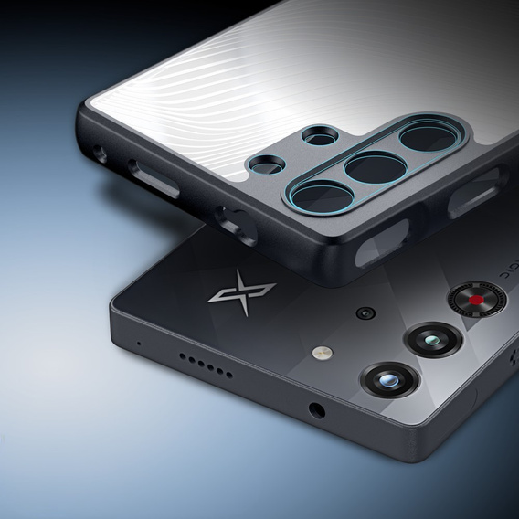 Чохол DuxDucis для ZTE nubia Red Magic 10 Pro / 10 Pro+ 5G, Aimo case, прозорий / чорний