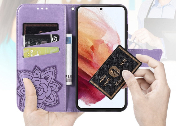 Чохол-книжка для Xiaomi Redmi A5, Butterfly, фіолетовий
