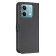Откидной чехол для Xiaomi Redmi Note 13 5G, BINFEN Wallet, чёрный