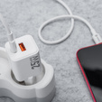 Зарядное устройство Forcell USB-A / 2x USB-C 3.45A GaN 70W PD QC 4.0, серый
