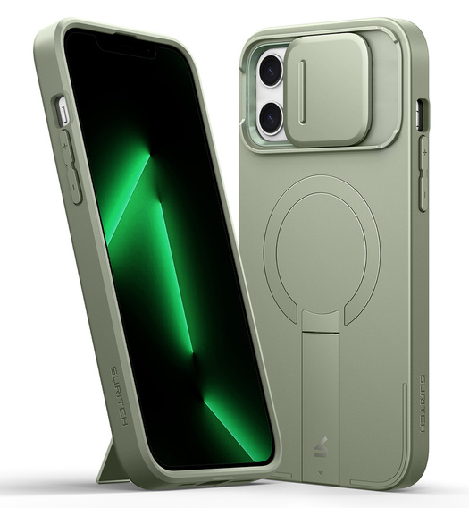 Чохол для iPhone 12 Pro Max / 13 Pro Max, Suritch Shockproof, для MagSafe, зелений