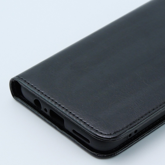 Футляр з клапаном для Motorola Moto G54 5G, Crazy Horse Wallet, чорний