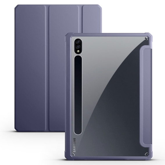 Чохол для Samsung Galaxy Tab S7 Plus / Tab S7 FE, Smartcase Hybrid, з місцем для стилуса, фіолетовий