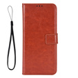 Футляр з клапаном для Xiaomi Redmi A5, Crazy Horse Wallet, коричневий