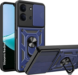 Бронированный чехол для Xiaomi Redmi 15C 4G/LTE, CamShield Slide, синий