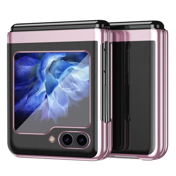 Чехол для Samsung Galaxy Z Flip7 FE / Z Flip6, PC Case, прозрачный / розовый