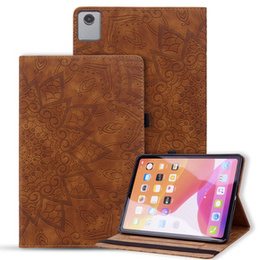 чехол-крышка для Lenovo Tab M11, flower, коричневый