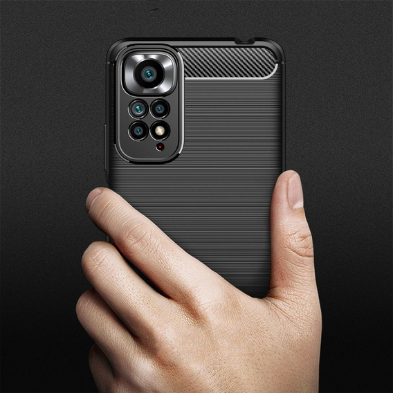 Чохол ERBORD Karbon до Xiaomi Redmi Note 11 / 11S, Black