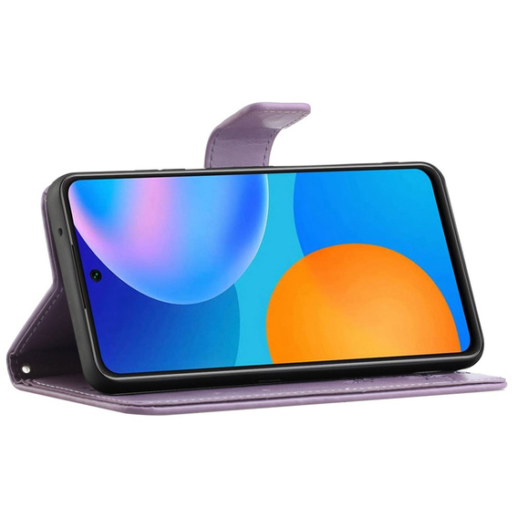 Откидной чехол для Samsung Galaxy M23, Butterfly, фиолетовый