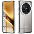 Чохол для Vivo X200 Pro 5G, Magnetic Dual Glass, сріблястий