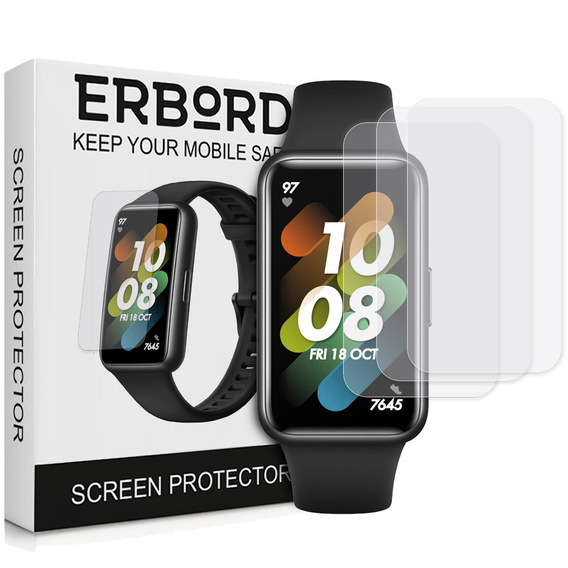 3x Гидрогелевая фольга ERBORD для Huawei Band 7