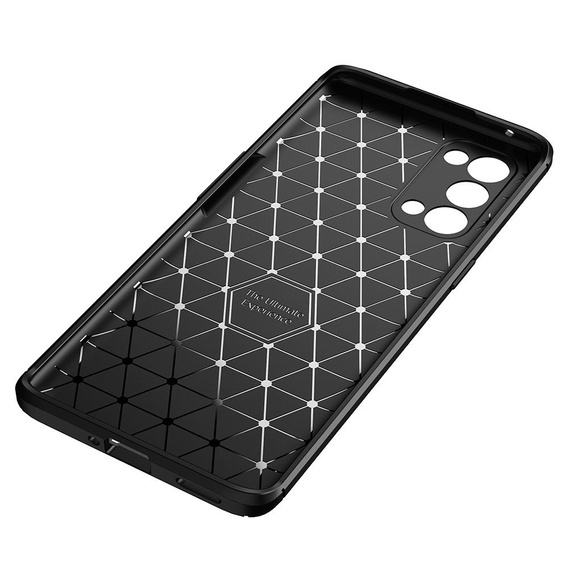 Чoхол до Oppo Reno 5 Pro 5G, Carbon Gel, чорний