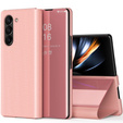 Чoхол до Samsung Galaxy Z Fold 5 5G, Clear View, рожевий rose gold