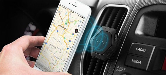 Автомобільний тримач SPIGEN QS11, Air Vent Magnetic Car, Black